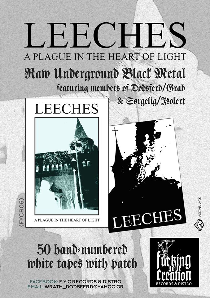 Leeches (GR) - A Plague In The Heart Of Light PRO TAPE + STICKER